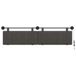 vidaXL Tête de lit suspendue Noir PU antique