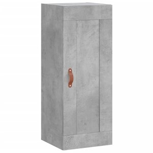vidaXL Armoire murale gris béton 34 5x34x90 cm bois d'ingénierie