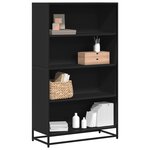 vidaXL Bibliothèque noir 80 5x35x139 cm bois d'ingénierie