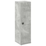 vidaXL Meuble de salle de bain avec porte-rouleau gris béton
