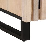 vidaXL Tables de chevet 2 Pièces 40x34x46 cm bois manguier massif blanchi