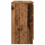 vidaXL Buffet avec tiroir vieux bois 71x35x65 cm bois d'ingénierie