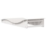 vidaXL Chaise longue blanc 205x80x31 5 cm bois massif de pin