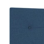 vidaXL Têtière LED bleue rembourrée de 80 cm en tissu