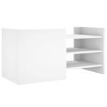 vidaXL Meuble TV blanc 80x35x40 cm bois d’ingénierie
