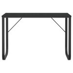 vidaXL Bureau d'ordinateur Noir 110x60x73 cm Aggloméré