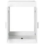 vidaXL Meuble sous lavabo de salle de bain Blanc 78 5 x 37 5 x 81 cm