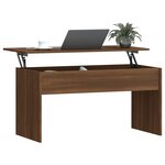 vidaXL Table basse Chêne marron 102x50 5x52 5 cm Bois d'ingénierie