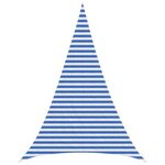 vidaXL Voile d'ombre 4 x 5 x 5 m HDPE Triangulaire Bleu et Blanc