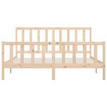 vidaXL Cadre de lit sans matelas 200x200 cm bois massif