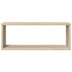 vidaXL Étagères murales cube 4 Pièces Chêne sonoma Bois d’ingénierie