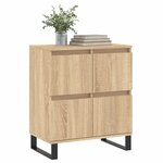 vidaXL Buffet Chêne sonoma 60x35x70 cm Bois d'ingénierie