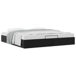 vidaXL Cadre de lit ottoman sans matelas noir 200x200 cm similicuir