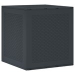 vidaXL Boîte de rangement Anthracite 55 x 53 x 57 cm Polypropylène