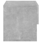 vidaXL Table de chevet murale Gris béton