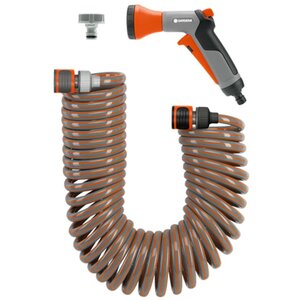Gardena ensemble de tuyau en spirale 5 pièces 9 mm 10 m 4646-20