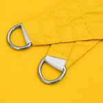 vidaXL Voile de parasol tissu oxford triangulaire 3x3x3 m jaune