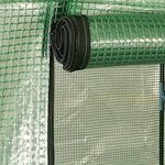 vidaXL Serre avec cadre en acier 0 5 m² 1x0 5x1 9 m