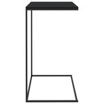 vidaXL Table d'appoint Noir 55x35x66 cm Bois d'ingénierie