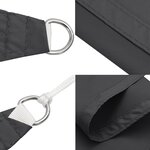 vidaXL Voile de parasol tissu oxford rectangulaire 5x8 m anthracite