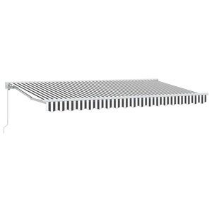 vidaXL Cadre d'auvent Anthracite et blanc 400 x 200 cm