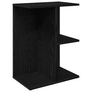 vidaXL Table de chevet chêne noir 46 5x29x61 cm bois d’ingénierie