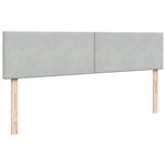 vidaXL Cadre de lit ottoman avec matelas gris clair 200x200 cm velours