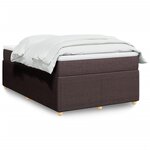 vidaXL Sommier à lattes de lit avec matelas Marron foncé 120x200 cm