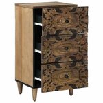 vidaXL Buffet Marron 40 x 33 5 x 75 cm Bois de mangue massif