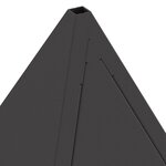 vidaXL Brasero Pyramide Noir 50x50x51 cm Acier