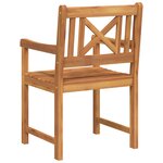 Chaises de jardin vidaXL 6 Pièces 56x55.5x90 cm Bois massif d'acacia