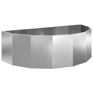 vidaXL Jardinière Argent 120 x 60 x 35 cm Acier galvanisé