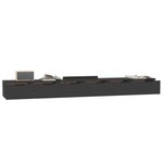 vidaXL Armoires murales 2 Pièces noir 102x30x20 cm bois d'ingénierie