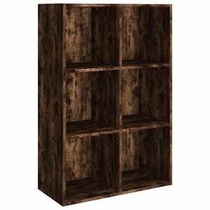 vidaXL Bibliothèque/Buffet Chêne fumé 66x30x98 cm Bois d'ingénierie