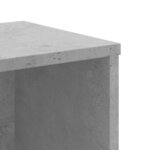 vidaXL Bibliothèque gris béton 50x25x105 cm bois d'ingénierie