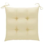 vidaXL Chaises de jardin lot de 8 avec coussins Bois de teck massif