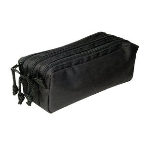 Trousse scolaire 3 compartiments grande capacité - Noir