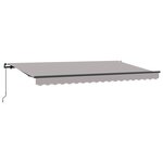vidaXL Auvent Rétractable Gris clair et Anthracite