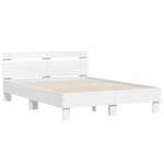 vidaXL Cadre de lit sans matelas blanc 120x190 cm