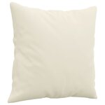 vidaXL Ensemble de canapés 3 Pièces avec coussins crème velours