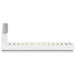 vidaXL Cadre de lit sans matelas blanc 100x200 cm