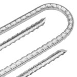 vidaXL Piquets de tente 12Pièces en forme de U 37cm Ø10mm acier galvanisé