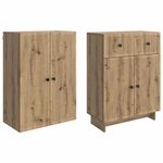 vidaXL Ensemble de Meubles 2 Pièces 66 x 34 5 x 90 cm Bois d'ingénierie