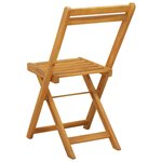 vidaXL Chaises de bistrot d'extérieur 8 Pièces Naturel 40 x 53 x 80 cm