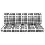 vidaXL Canapé central palette de jardin Blanc Bois de pin imprégné