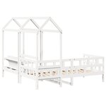 vidaXL Ensemble de lit de jour avec toit 80x200 cm bois de pin massif