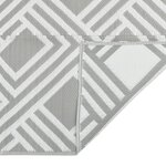 vidaXL Tapis d'extérieur Gris 120x180 cm PP