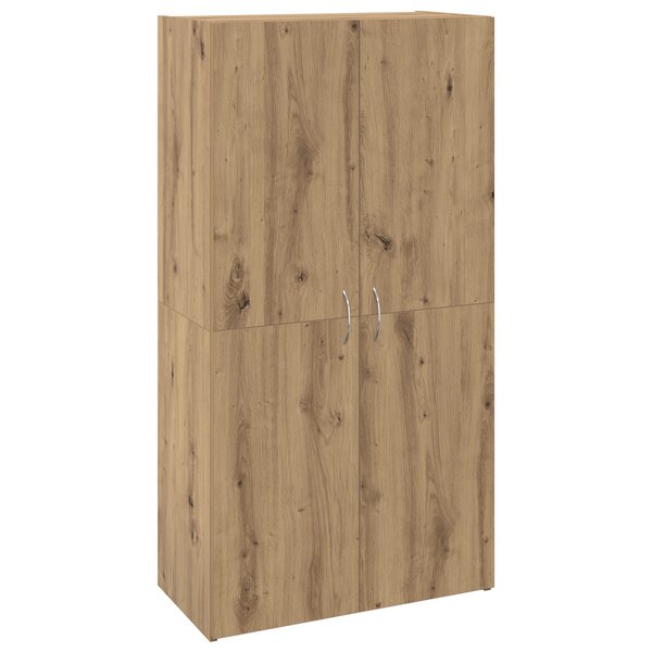 vidaXL Cabinet de Bureau avec étagère chêne artisanal 60 x 32 x 115 cm