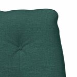 vidaXL Fauteuil Relaxant Vert Foncé Tissu