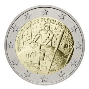 2 euros commémorative France 2023 - Coupe du monde de Rugby.